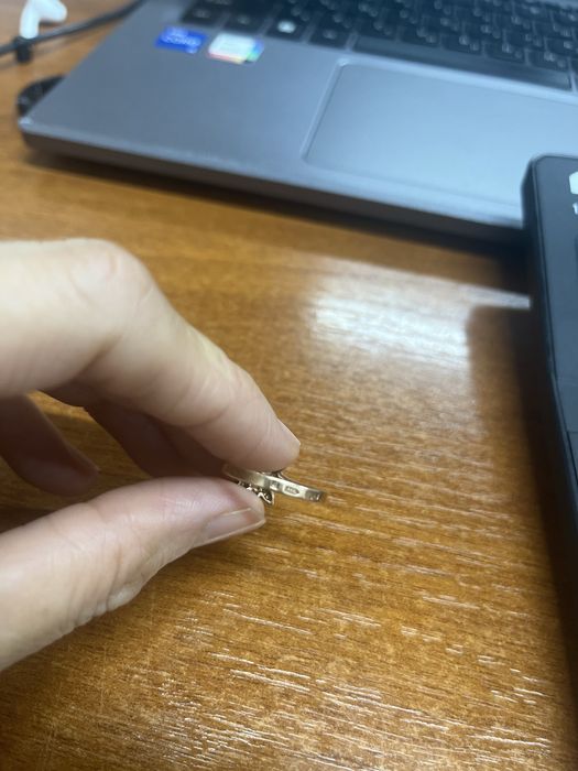 Кольцо золотое 16,5 размер