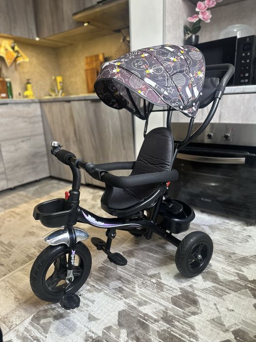 Велосипед детский с ручкой для родителей