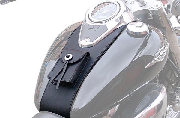 НОВ предпазител за резервоар от естествена кожа за Suzuki VL 800