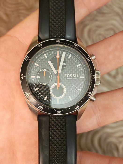 Fossil Ceas cronograf negru Decker