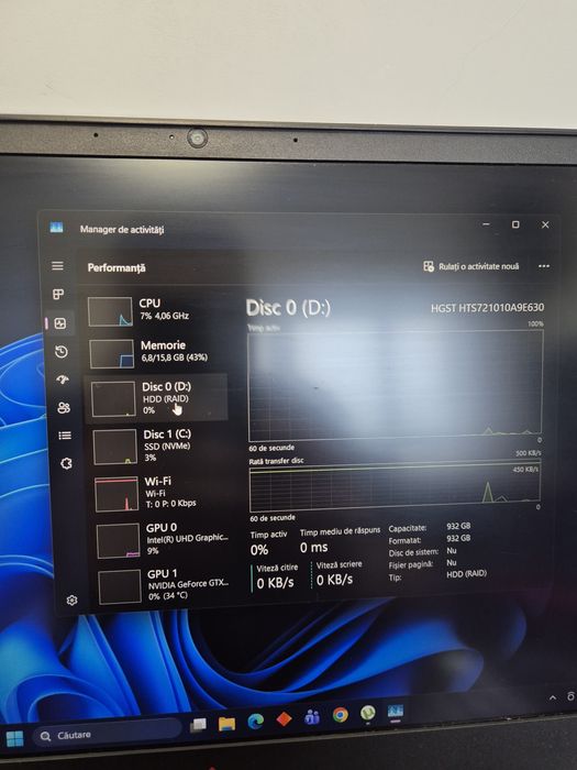 Vand Laptop Gaming Omen I5-9300H, GTX 1650 4GB, 16 RAM, SSD