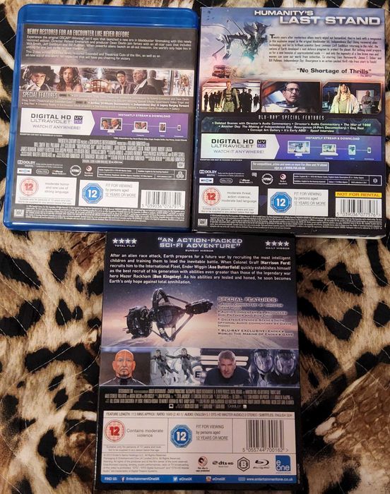 Blu-ray Sci-Fi Independence Day 1 & 2 + Ender’s Game Lenticular