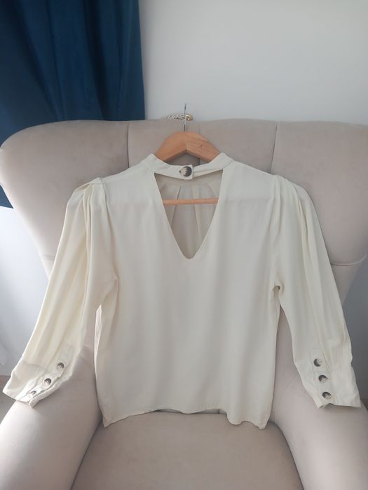 Bluza reserved cu maneci 3/4 bufante Buster yellow mărimea XS