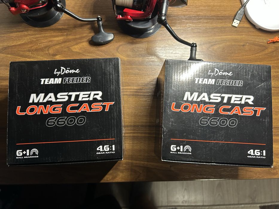 Vând 2 × mulinete By Döme Team Feeder Master Long Cast 6600