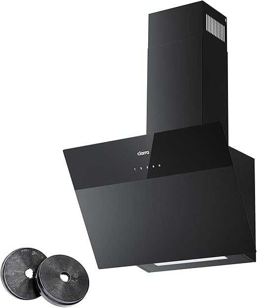 CIARRA CBCF6736H Hotă înclinată 60 cm 650m³/h - Clasa A++ - Filtru de carbon inclus