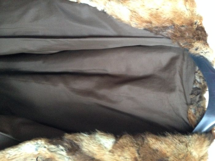 палто от косъм на бизон