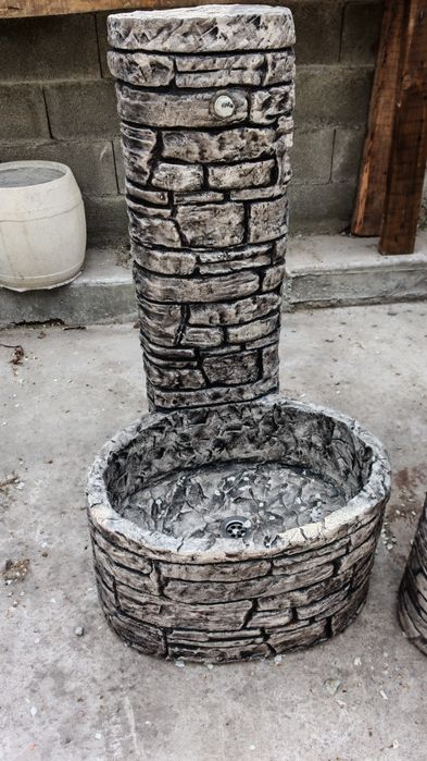 Чешма мивка за градината от щампован бетон