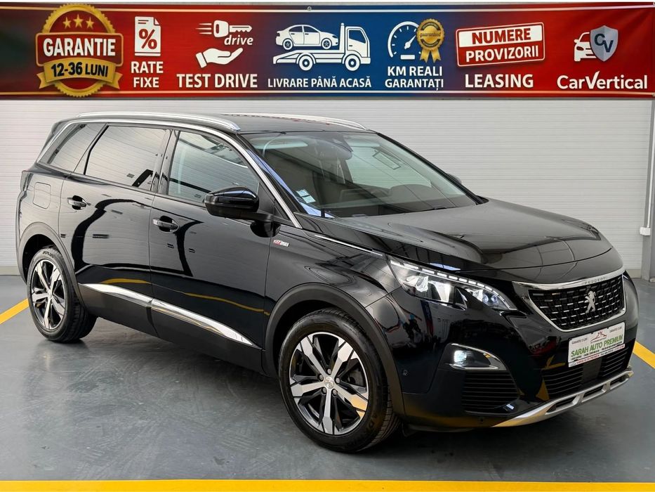 Peugeot 5008 GtLine/FaruriLed/Garantie/2019/7Locuri/Camere360/Rate/Livrare/Credit