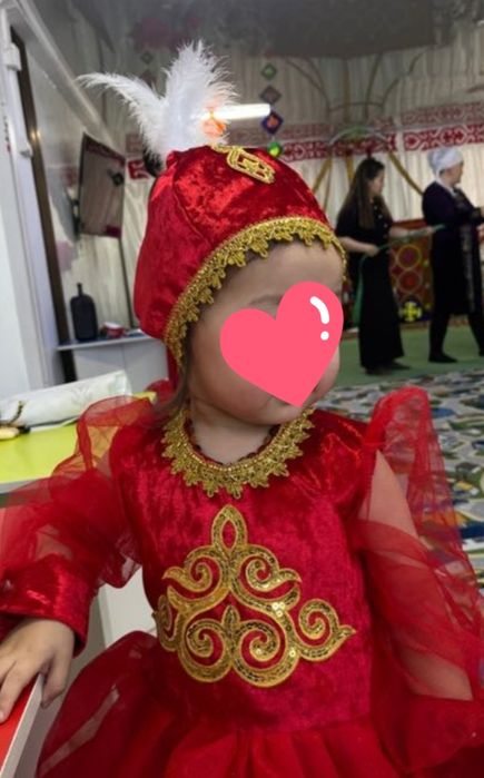 Казахское платье на 2- 3-4 года. Детский.