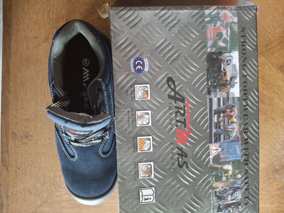 Pantofi protectie cu bot metalic. Pantof munca , marimea 41