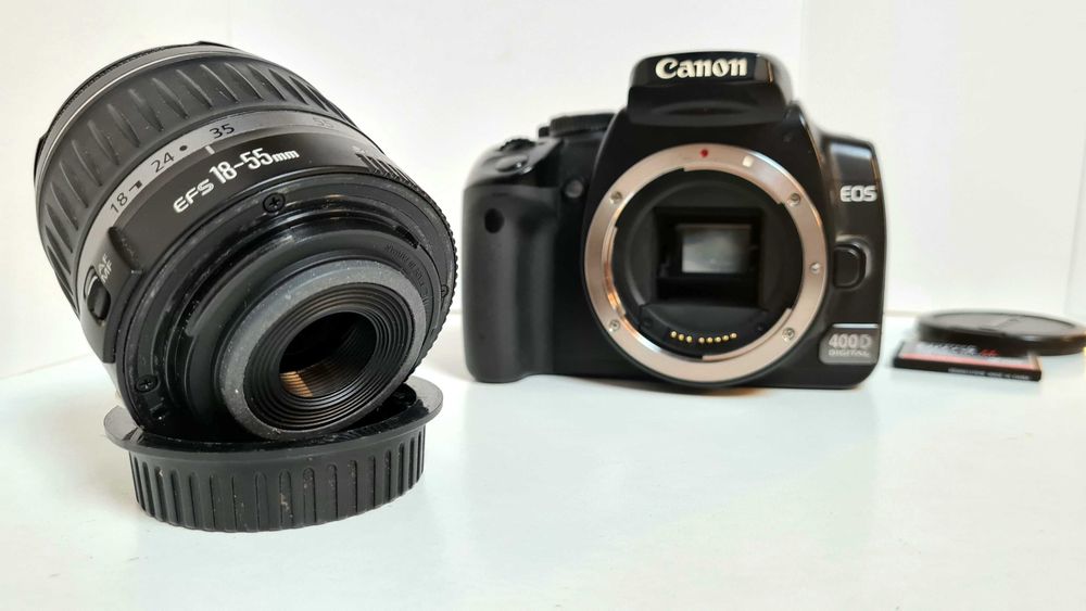 Canon EOS 400D + Obiectiv 18-55mm impecabil!