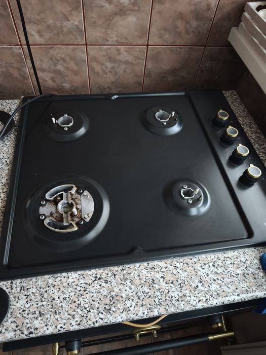 Plita incorporabila BEKO HIGG64125SAR, Gaz, 4 arzatoare, Wok, antracit