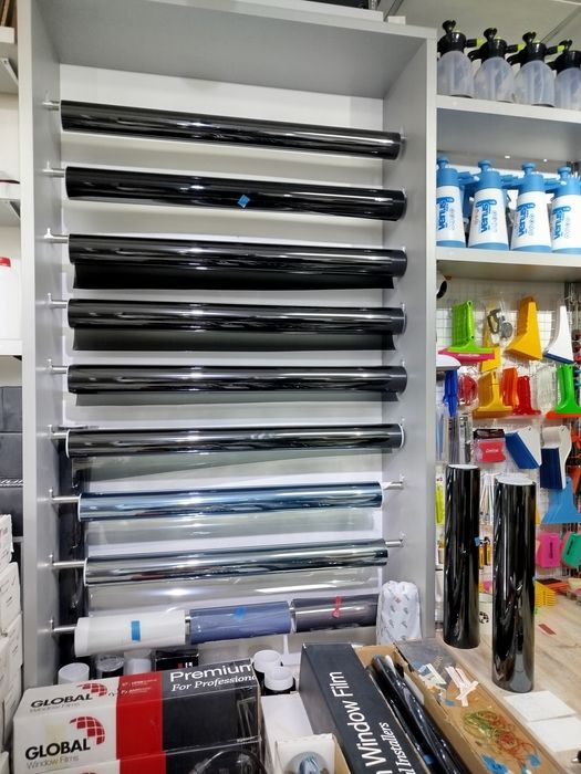 Тонировка окон защита от солнца матовый туманка пленка офис ва здания