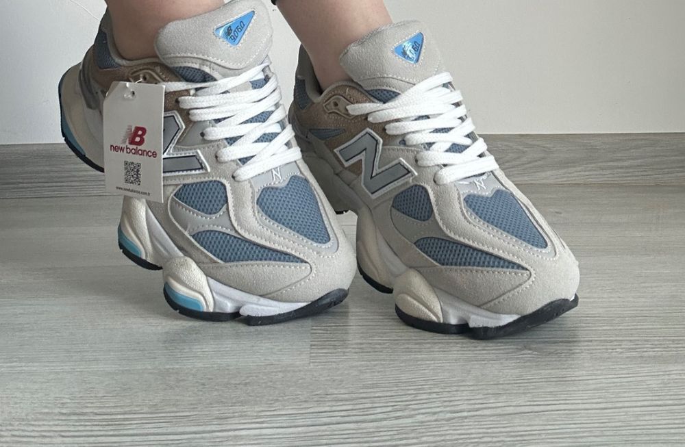 ULTIMELE PERECHI!! Adidasi / Sneakers New Balance 9060 Alb / Albastru Marimi 36-40 Unisex