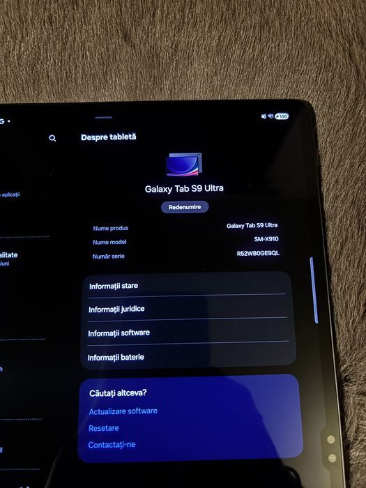 Tableta Samsung Galaxy Tab S9 Ultra, Octa-Core, 14.6'', 12GB RAM, 512GB