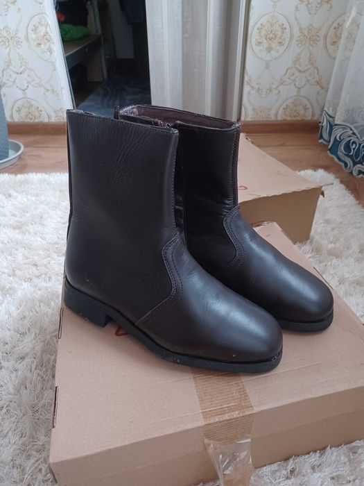 Ghete/Bocanci militari piele maro/piele intoarsa