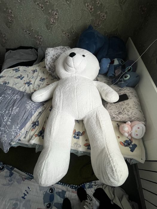 игрушка мишка белые