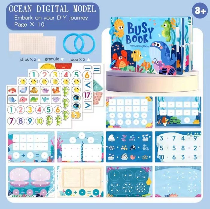 Mini busy book bolalar uchun