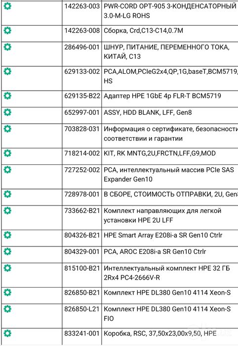 Сервер HPE  DL380 Gen10 4114 Xeon S