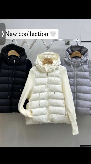 Куртки в белом и в черной разцветке