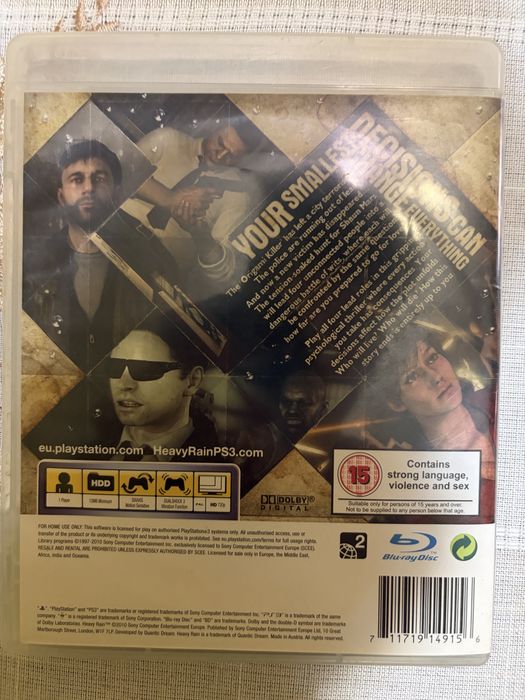 Пакет игри за PS3 с книжки – 25 € (Heavy Rain, L.A. Noire, Saints Row 3)