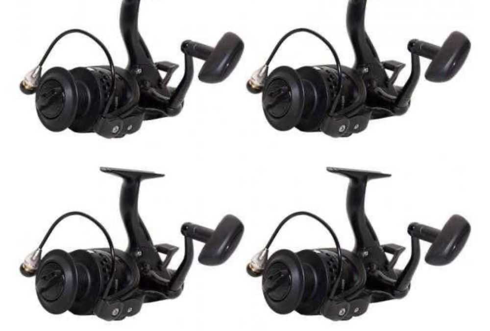 Set 4 Lanse Diamant Alb Next Carp + 4 mulinete Crap, EastShark HK6000