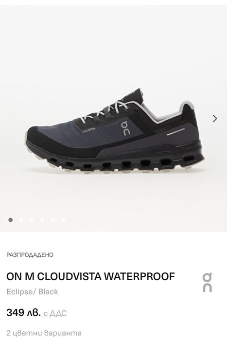 Маратонки ON CLOUD WATERPROOF.Номер 38