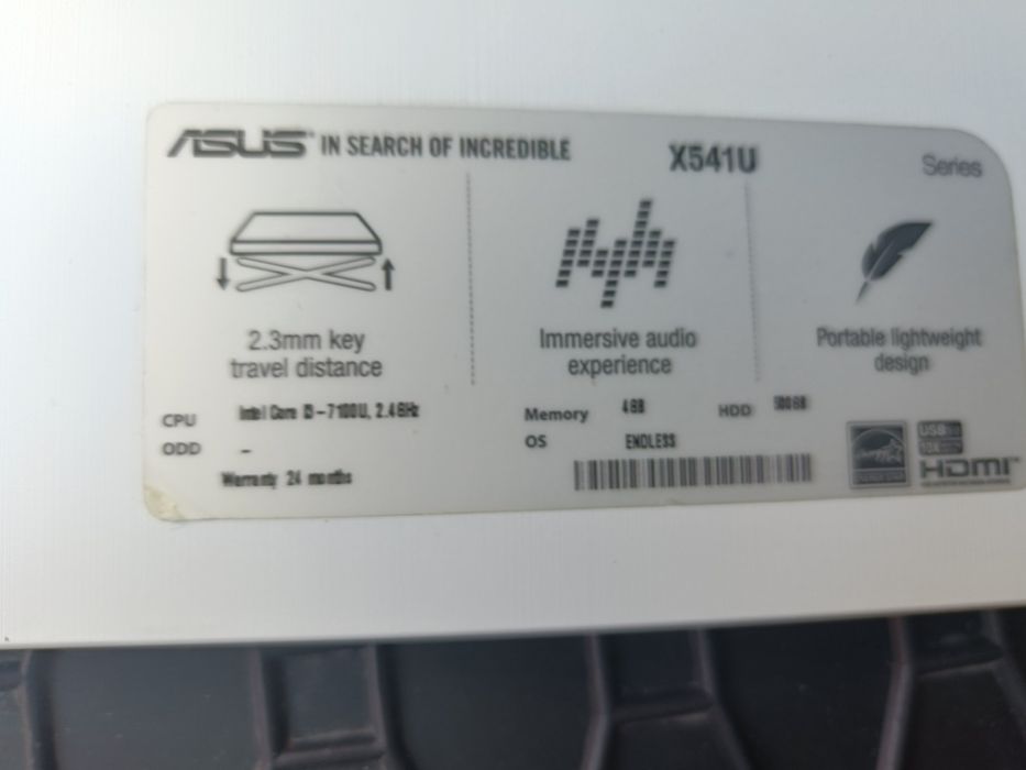 Laptop ASUS X541U