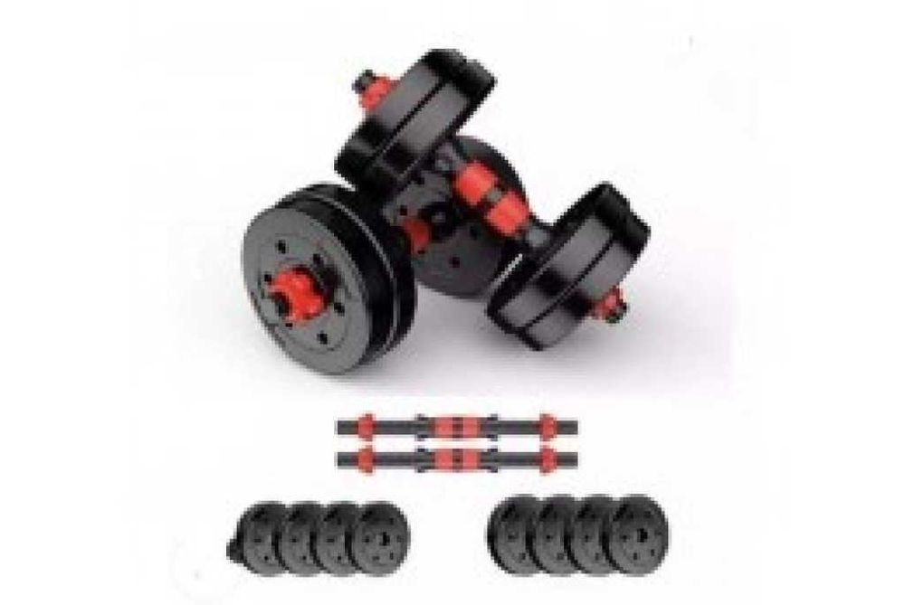 Тренировъчен комплект тежести 15/20кг. лост и принадлежности ръкавици