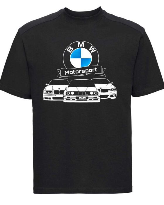 Тениска BMW Motorsport  БМВ фланелка с къс ръкав XS-5XL принт печат подарък за фен на бмв алпина alpina