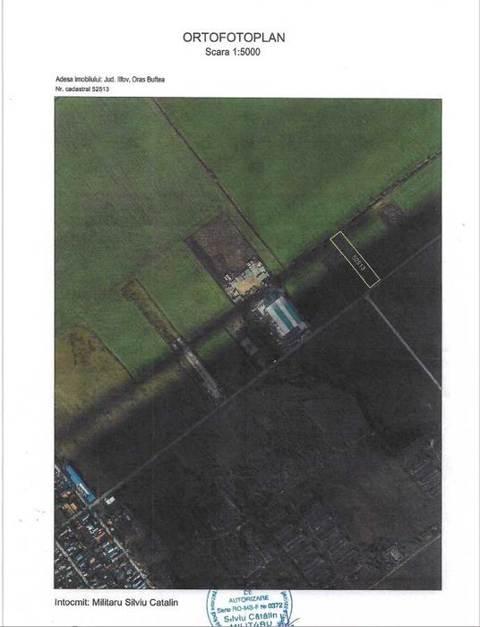 Teren Buftea Intravilan langa Autostrada A0 ideal pentru hale