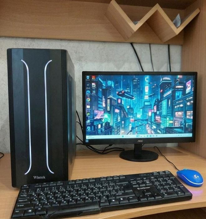 Игровой ПК GTX 1650 + монитор. Полный комплект