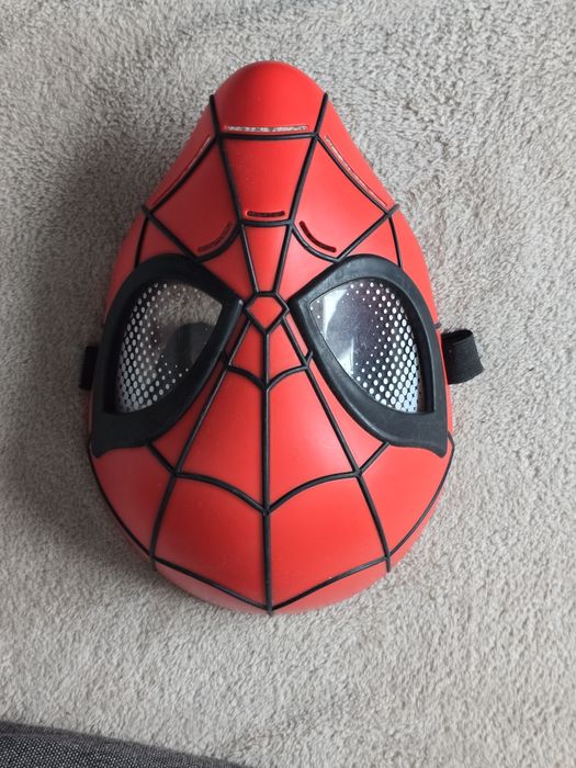 Masca Spiderman rosu-negru