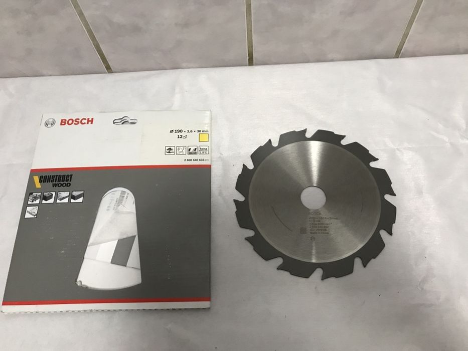 Panza Circular Bosch 190X2.6X30 MM Z-12 CONSTRUCT LEMN