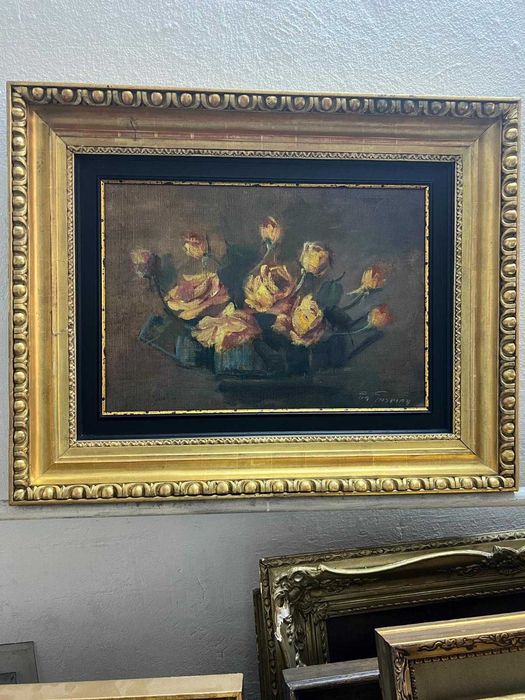 Tablou vechi,pictura in ulei!