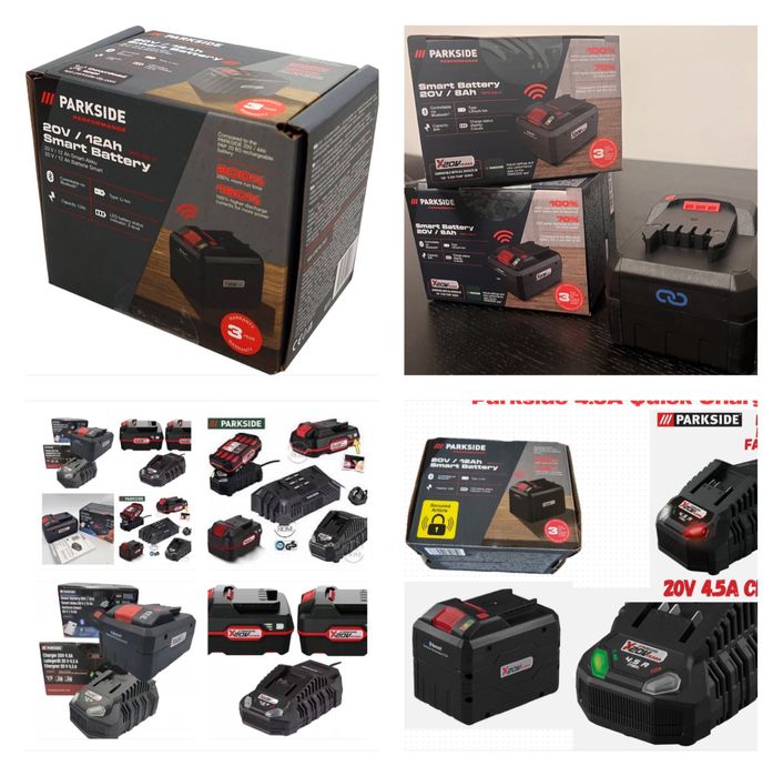 Baterie Acumulator Parkside 8Ah,12ah  Smart/Performance 8Ah 20V