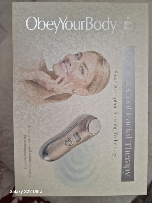 Aparat Terapie Facială Obey Your Body (Cald/Rece) - Pachet Complet cu Instrucțiuni