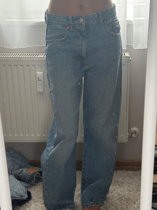 Широки дънки от зара