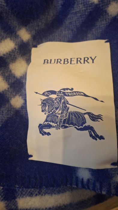 BURBERRY -Palton din lână tip blanket