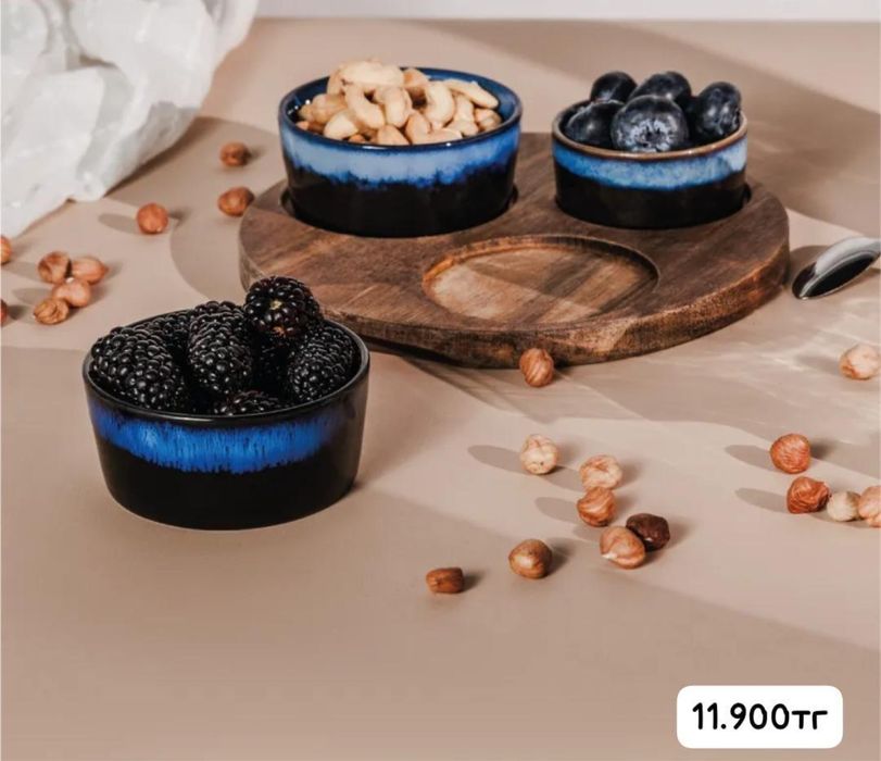 РЕСТОРАНДЫҚ менажница, ағаш + премиум керамика