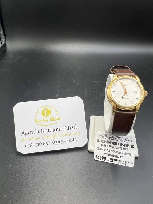 Ceas aur  Longines  18 k 22,17 gr cod 21796