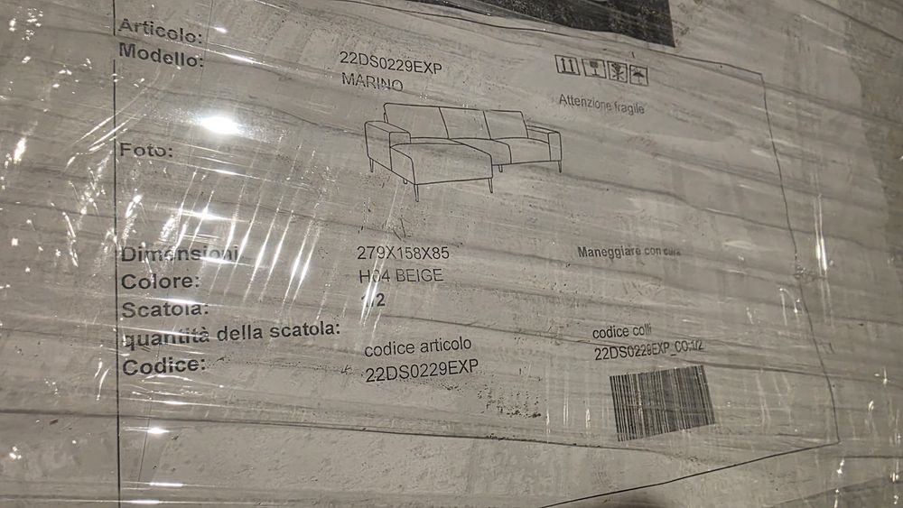 Canapea colt ROVERE nouă