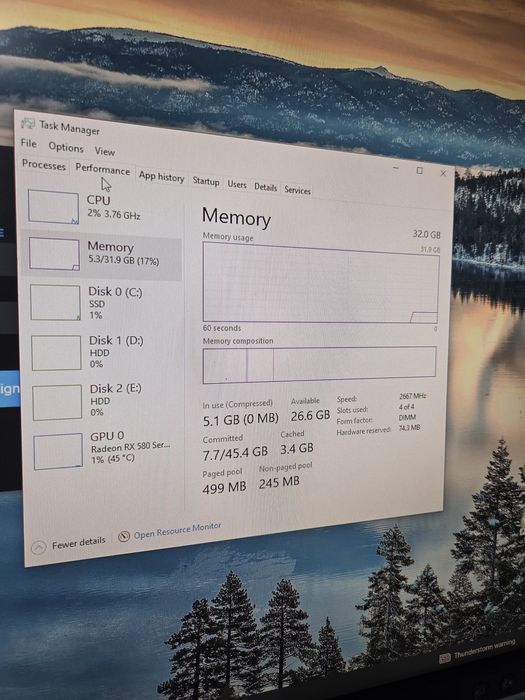 Vand 32 ram ddr4 2666 mhz