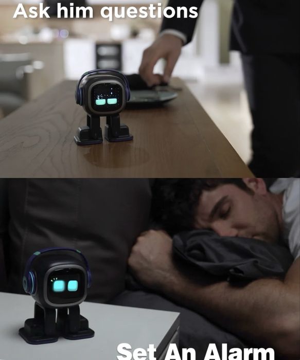 robot Emo AI living.ai emotional pet cu Chat GPT