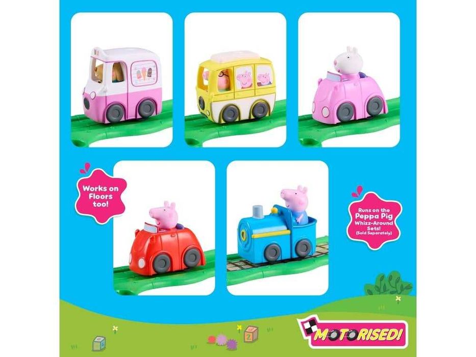 Peppa Pig фигура с моторизирана превозна количка Whizz Around 5 модела