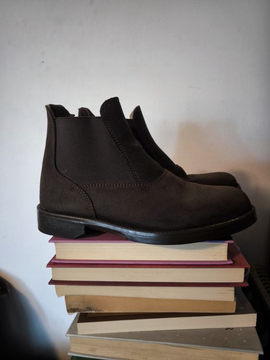 Cizme echitație Fouganza piele întoarsă 36