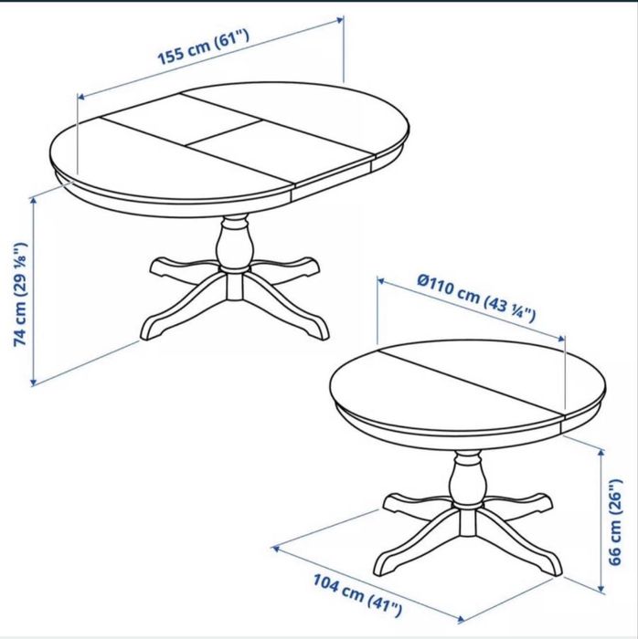 Masa + 4 scaune living IKEA