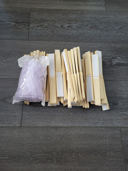 Evantai pentru nunta cu saculet 200 bucati