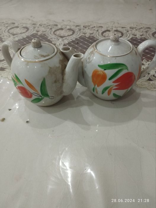 Новые(пайдаламбаган) Антиквариат чайники производства СССР,.