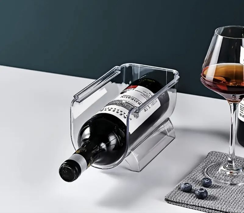 Нови 2 бр  поставки за бутилки органайзер за хладилник